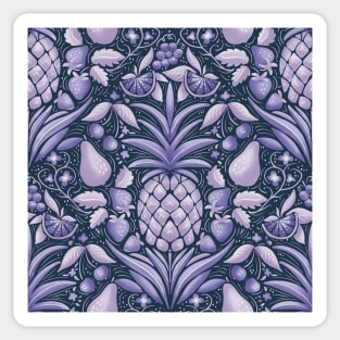 deep purple summer cocktail pattern Sticker